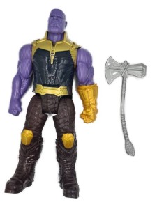 FIGURKA THANOS + BROŃ AVENGERS RUCHOMA LED 30 cm