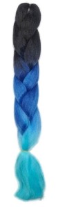 PERUKA WARKOCZ DOCZEPIANE WŁOSY 3w1 55 cm W4