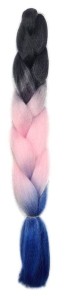 PERUKA WARKOCZ DOCZEPIANE WŁOSY 3w1 KOLOR 55 cm W5