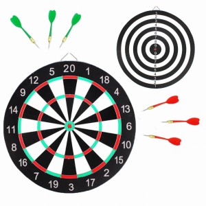 DART GAME RZUTKI DWUSTRONNA TARCZA 36CM + 6 LOTEK