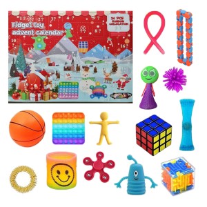 KALENDARZ ADWENTOWY ANTYSTRESOWE ZABAWKI 24 PCS