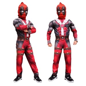 STRÓJ KOSTIUM DEADPOOL MIĘŚNIE