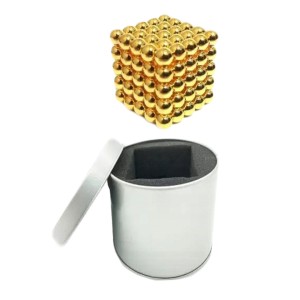 KLOCKI KULKI MAGNETYCZNE NEOCUBE ZŁOTE 4mm 125el