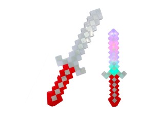 MIECZ MINECRAFT BROŃ DŹWIĘK LED 45 cm W3