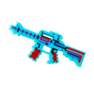 KARABIN PISTOLET BROŃ MINECRAFT DŹWIĘK LED 39 cm