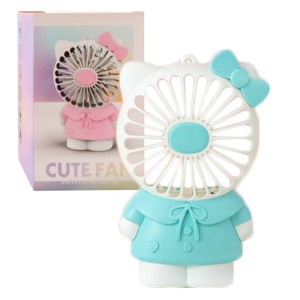 WENTYLATOR WIATRAK HELLO KITTY STOJĄCY ŚWIECI USB