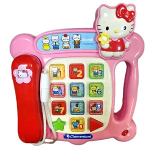 u CLEMENTONI TELEFON INTERAKTYWNY HELLO KITTY GRA UCZY ŚPIEWA