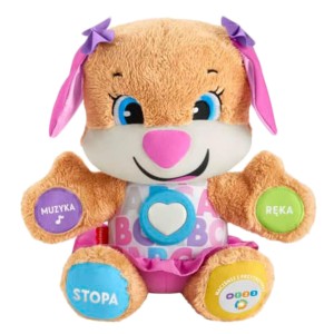 u SIOSTRZYCZKA SZCZENIACZKA FISHER PRICE INTERAKTYWNA ZABAWKA POLSKI FPP63