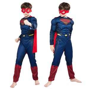 STRÓJ SUPERMAN MIĘŚNIE KOSTIUM PRZEBRANIE 3w1 BAL