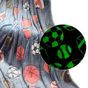 KOC ŚWIECĄCY W CIEMNOŚCI 150x200 PIŁKA BLANK GLOW FOOTBAL LEKKI PUSZYSTY