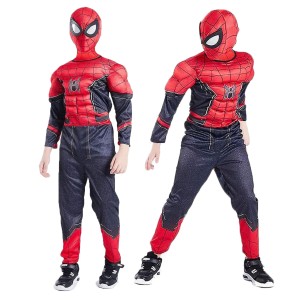 STRÓJ SPIDERMAN NO WAY HOME MIĘŚNIE KOSTIUM MASKA