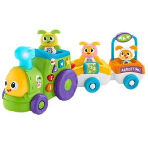 u INTERAKTYWNY POCIĄG BEBO FISHER PRICE ZABAWKA ŚWIECI GRA ŚPIEWA W3