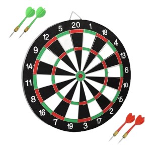 TARCZA DO RZUTEK DARTBOARD GAME GRA RZUTKI ZRĘCZNOŚCIOWA DWUSTRONNA 12''
