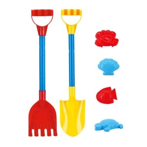 ZESTAW DO PIASKU 55 cm PIASKOWNICY ŁOPATKA + FOREMKI PLASTIK