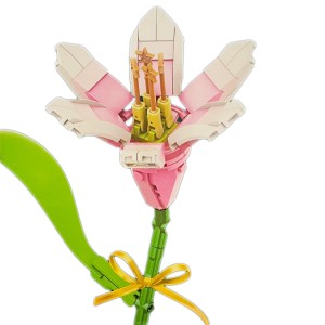 KLOCKI KONSTRUKCYJNE KWIAT LILIA KWIATKI UKŁADANKA FLOWERS DZIECI BUKIET