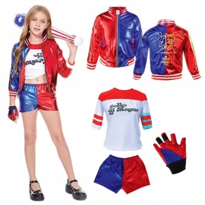 STRÓJ HARLEY QUINN JOKER KOSTIUM PRZEBRANIE DLA DZIECI