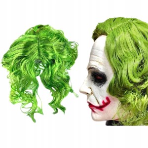 PERUKA Joker ZIELONA WŁOSY PRZEBRANIE KOSTIUM COSPLAY KLAUN HALLOWEEN