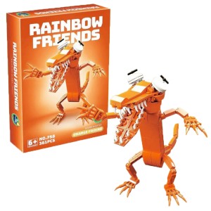 KLOCKI RAINBOW FRIENDS ORANGE FRIEND 361 ELEM. POMARAŃCZOWY FIGURKA ROBLOX