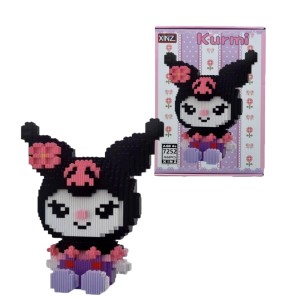 KLOCKI KUROMI HELLO KITTY DUŻA 25 CM 3668 ELEMENTÓW KRÓLIK MIŚ 