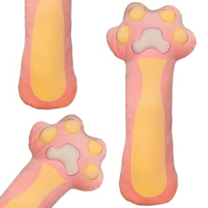 MASKOTKA PODUSZKA Kocia Łapka PLUSZAK Łapa 70 cm DŁUGI KOT PRZYTULANKA 