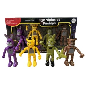 FIGURKI FREEDY'S FIVE NIGHTS FNAF 4w1 FIGURKA DLA DZIECI ZESTAW 4 SZTUK LED