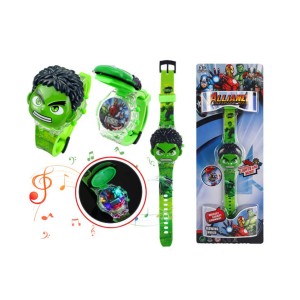 ZEGAREK CYFROWY LED HULK AVENGERS  PROJEKTOR 3D