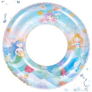 KOŁO DMUCHANE DO PŁYWANIA BASEN PLAŻA 70 cm SYRENKA z BROKATEM SYRENA
