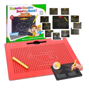 TABLICA MAGNETYCZNA 714 el. KREATYWNA Magnetic Drawing Board SZABLONY PISAK