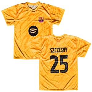 KOSZULKA PIŁKARSKA Szczęsny FC BARCELONA KOSZULKA SPORTOWA Pomarańczowa