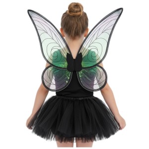 STRÓJ Elf DZWONECZEK MOTYL WRÓŻKA ZESTAW 4w1 SKRZYDŁA SPÓDNICZKA 3-8 Lat