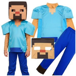 MINECRAFT KOSTIUM STEVE STRÓJ NA BAL PRZEBIERAŃCÓW