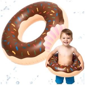 KOŁO DO PŁYWANIA PĄCZEK DONUT DMUCHANE PONTON DUŻY 80 cm