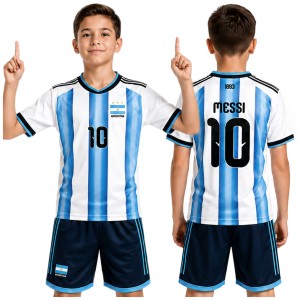 KOMPLET PIŁKARSKI Messi ARGENTYNA STRÓJ SPORTOWY 