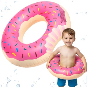  KOŁO DMUCHANE DO PŁYWANIA PĄCZEK DONUT 120 cm BASEN PLAŻA PONTON