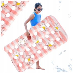 MATERAC DMUCHANY PLAŻOWY DO PŁYWANIA LEŻAK JEDNOOSOBOWY 163x75 cm WAKACJE