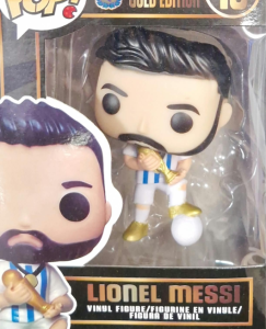FIGURKA MESSI ARGENTYNA PUCHAR KOLEKCJONERSKA FOOTBALL ZABAWKA DLA DZIECI