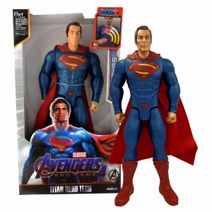 SUPERMAN AVENGERS DUŻA FIGURKA DŹWIĘK LED 30 cm 